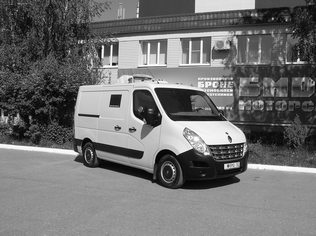 Спецавтомобиль бронированный для перевозки денежной выручки и ценных грузов на базе автомобиля RENAULT MASTER 